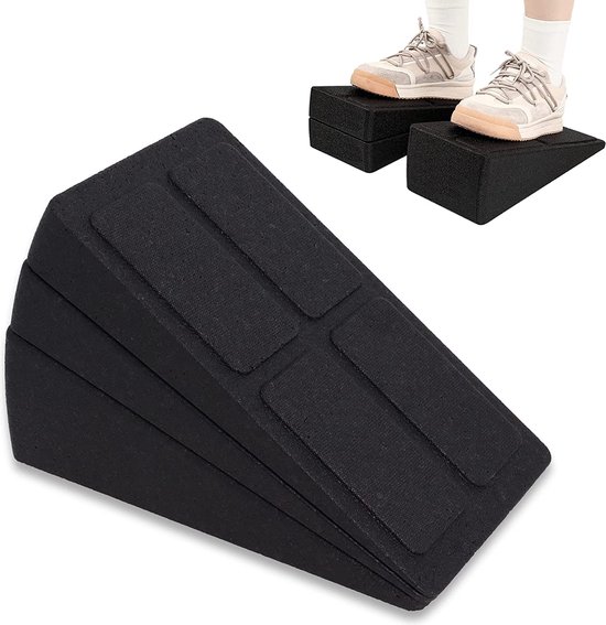 Kuitbrancard & kniebrancard set van 3, Liebscher en Bracht, kuittrainer, kniewig, kuitbrancardwig, mobilisatiewig voor kuitbrancard, schuine plank voor het strekken van de achillespees van Liebscher en Bracht