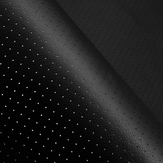 Kunstleer Reparatie Patch - Zelfklevend Flicken - Meubels Herstellen - Ademende Perforatie - 40x150cm - Zwart van Merkloos