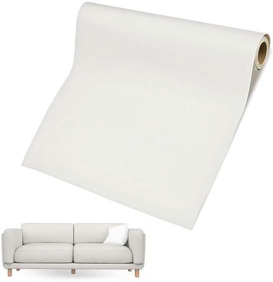 Kunstleer Reparatieset - Zelfklevend Patch - Meubels Herstellen - Sterke Lijm - 60 x 137 cm - Beige