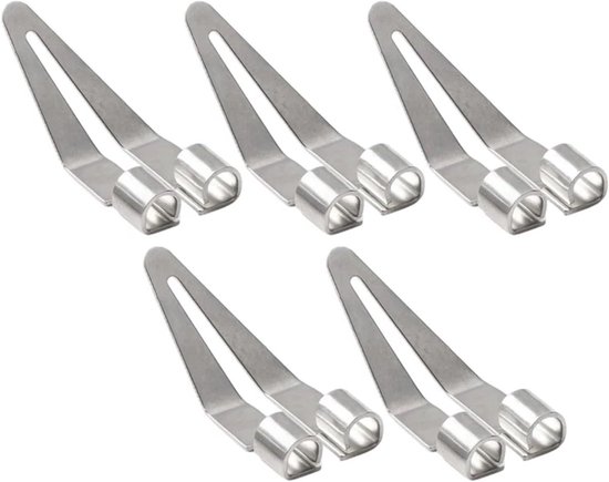 Kunststof lasapparaat - Lasspijkers set - Kunststof reparatie - Verstelbare gesp - 5 stuks - Zilver
