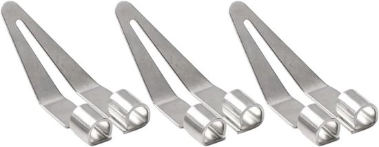 Kunststof Lasapparaat - Reparatie Kit - Kunststof Reparatie - Gladde Punt Ontwerp - 3 Stuks - Zilver