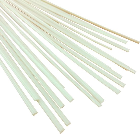 Kunststof lasstaven - ABS reparatie - Onderdelen lassen - Hoge slagvastheid - 50 stuks - Beige