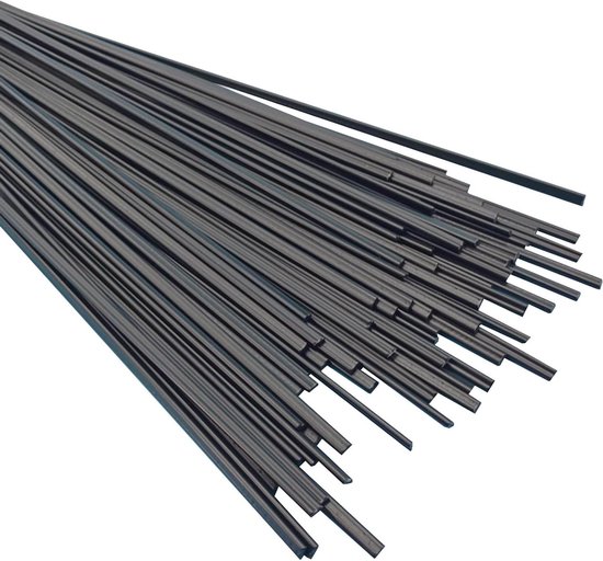 Kunststof Lasstaven - Lasstaafjes PP - Apparatuur Repareren - Zuivere PP Materialen - 1 kg - Zwart