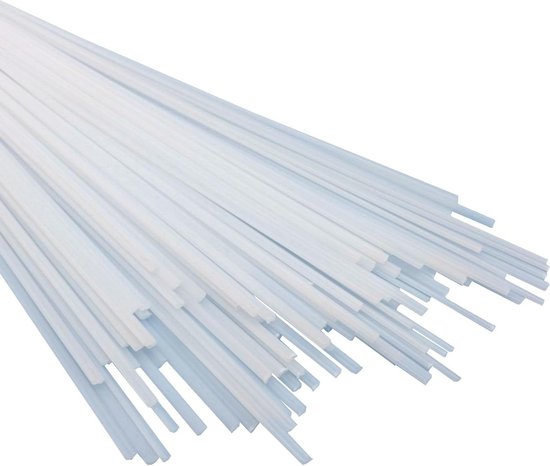 Kunststof lasstaven - Lasstaafjes PP - Kunststof reparaties - Zuivere materialen - 1 kg - Wit