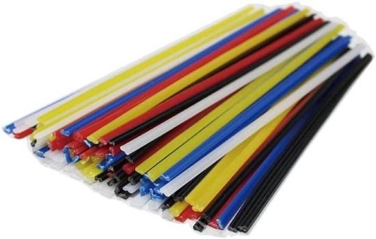 Kunststof lasstaven - Lasstrips - Kunststof reparatie - Diverse materialen - 2 stuks 1 meter - Blauw