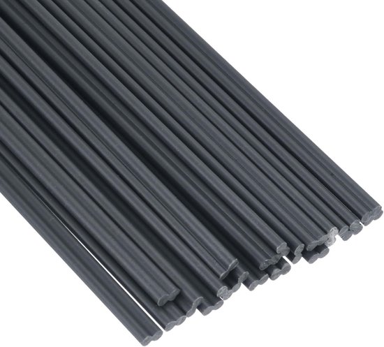 Kunststof Lasstaven - PVC Strips - Kunststof Reparatie - Goede Lasbaarheid - 25 cm - Grijs