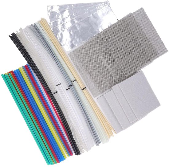 Kunststof Lasstaven Set - Reparatiewaren - Plastic Reparatie - 106 Stuks - 12 Kleuren - Multicolor