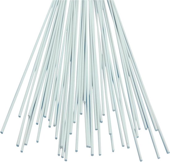 Kunststof Lasstaven - UPVC Lassen - Meubel Restauratie - Hoge Temperatuur Stabiliteit - 2.5mm - Wit