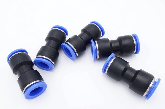 Kunststof PU rechte PU-10MM pneumatische aansluiting luchtcompressor snelkoppeling gas Pijpfittingen (5-pack) van Merkloos