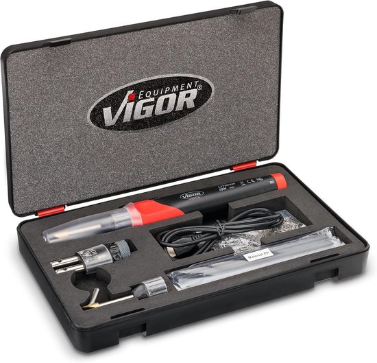 Kunststof Reparatie Kit - Kunststof Lassen - Auto Onderdelen - Compleet Gereedschap - 27x16x4cm - Zwart van Merkloos