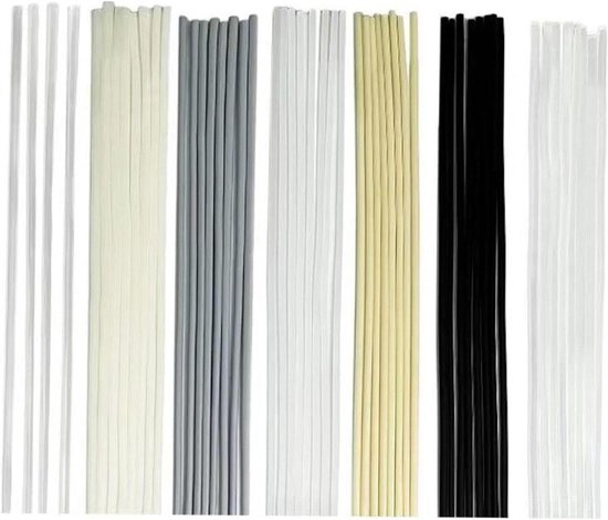Kunststof Reparatieset - Lasstaven Set - Kunststof Herstellen - 7 Soorten Materiaal - 56 Stuks - Diverse Kleuren
