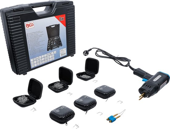 Kunststof Reparatieset - Thermo Nietmachine - Scheuren Herstellen - Drie Verwarmingsmodi - 217 Kilogram - Blauw van Merkloos