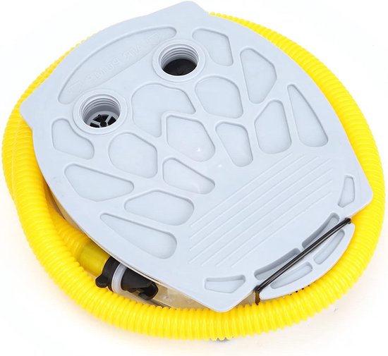 Kunststof voetluchtpomp voor opblaasbare boten, kajaks en rubberboten - lichtgewicht en draagbaar - handig voor vissersboot. van Merkloos