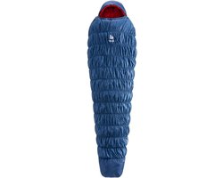 Kunstvezel Slaapzak - Mummie Slaapzak - Kamperen en Hiken - Thermo Stretch Comfort - 185 cm - Steel-Fire