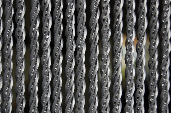 La Tenda Deurgordijn Vliegengordijn Bellano 4 100x230cm antraciet van La Tenda