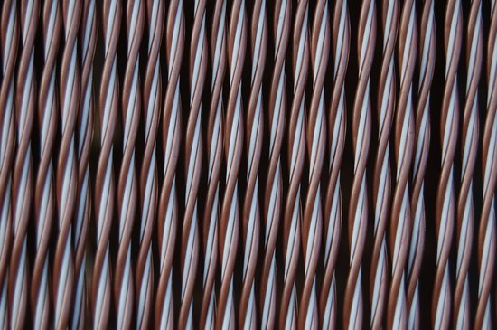 La Tenda Deurgordijn Vliegengordijn Padova 2 140x230cm bruinmetallic–wit