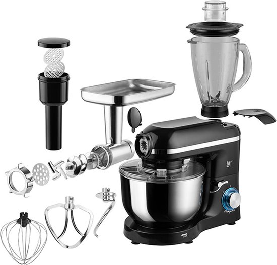 Lafe - Planetaire mixer vleesverwerker - Planetaire keukenmachine met blender en vleesmolen - MPL-001K van Lafe