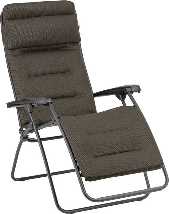 Lafuma RSX Clip AirComfort - Model 2024 - Relaxstoel - Verstelbaar - Inklapbaar - Zero Gravity - Taupe van Lafuma