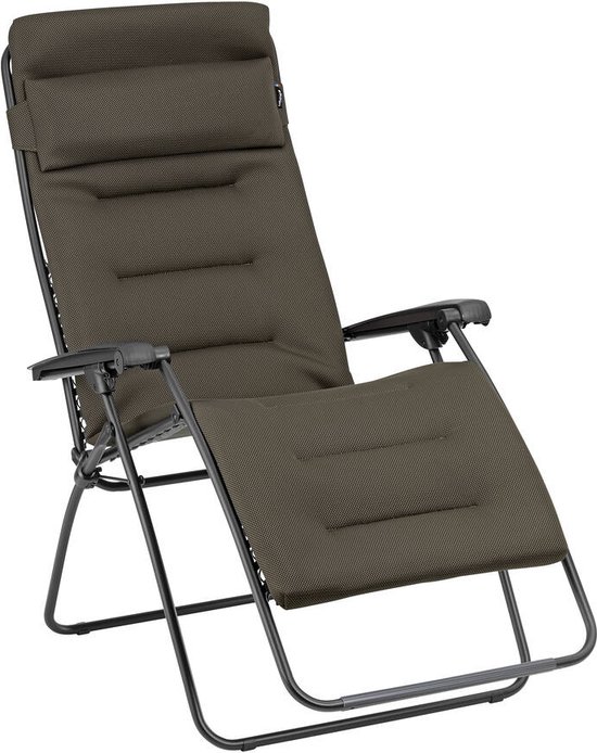 Lafuma RSX XL Clip AirComfort - Model 2024 - Relaxstoel - Verstelbaar - Inklapbaar - Zero Gravity - Taupe van Lafuma