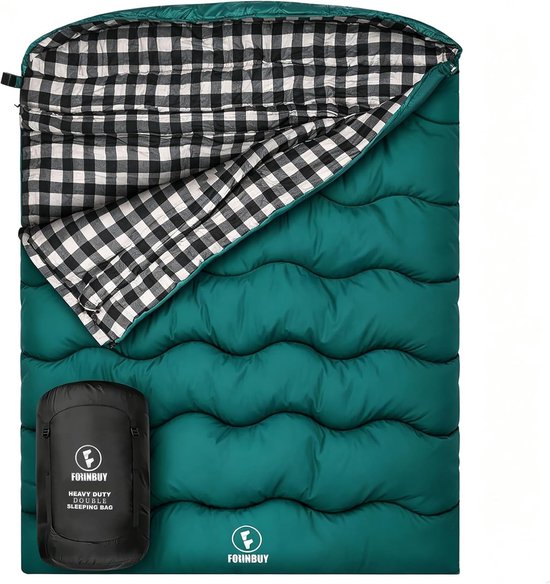 Lakenzak 2 persoons - Grijs - 230 x 150 cm - Waterdicht en Warm - Voor Koppels en Gezinnen