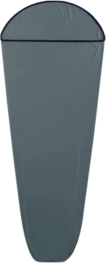 Lakenzak - zomerslaapzak - Slaapzak - Dunne Slaapzak - Reislaken - Binnen slaapzak - Lichtgewicht - 1 Persoons - voor Reis , hotels & hostels, camping - grijs - 80*200cm - polyester van Decopatent
