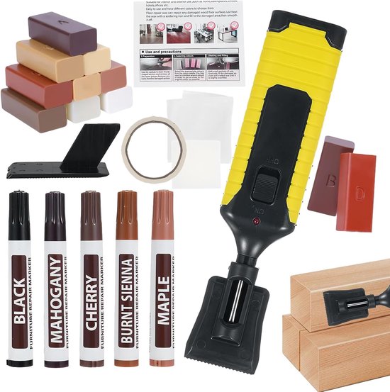 Laminaat Reparatie Set - Hout Herstel Kit - Vloer Meubel Herstel - Waterdicht Overschilderbaar
