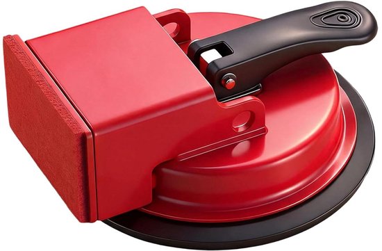 Laminaat Reparatiegereedschap - Vloer Kier Dichter - Vloeren Herstellen - Zuigkracht Techniek - 12 x 4 cm - Rood van Merkloos