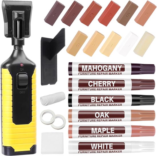 Laminaat Reparatieset - Laminaatvuller - Vuller - Stiften Set - eenvoudig van Merkloos