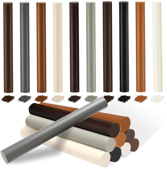 Laminaat reparatieset - Vloer herstel - Vloer onderhoud - 10 delig - 10 stuks - Naturel