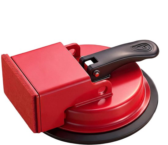 Laminaatvloer Reparatiegereedschap - Vloer Kieren Herstel - Vloeren Repareren - Zuignap Spleet Trekker - 12 x 4 cm - Rood van Merkloos