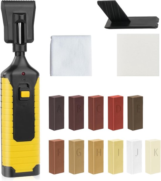 Lamineer Reparatie Set - Hout Herstel - Krassen Verwijderen - 11 Kleuren Mixbaar - 170 g - Multicolor
