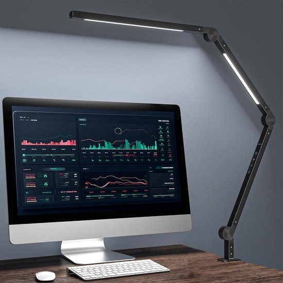 Lamp met zwenkarm en aanraakbediening - Traploos dimbaar - Eyocean Cool Box Stand van Eyocean