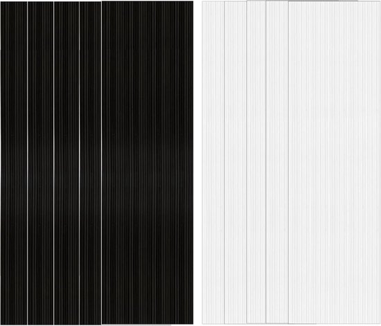 Lasdraden Kunststof - Lasstaven ABS - Kunststof Reparatie - 100 Stuks Set - 247 x 155 cm - Zwart Wit van Merkloos