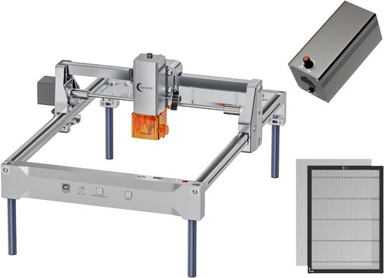 Lasergraveermachine Deep Cutting Kit - 12W Vermogen - Aluminium Metaal - USB Wifi Bluetooth - Graveermachine Laser