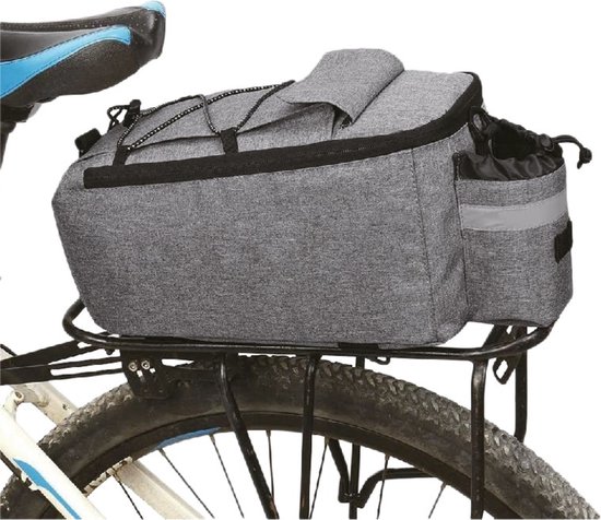 Lastpak Fiets koeltas - 7 liter - met schouderriem en extra opbergvak - grijs van Lastpak