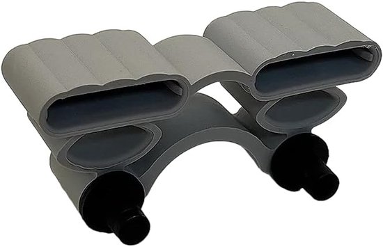 Lattenbodem Reparatie Set - Bed Bodem Onderdelen - Bed Herstellen - Flexibel Rubber Materiaal - 36x32x8.5mm - Zwart van Merkloos