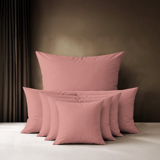 Lavea® VoedingsKussenslop 40x145 cm, 1 stuk – Zijhoezen van 100% katoen, zacht en ademend met YKK-ritssluiting, OEKO-TEX gecertificeerd – Roze