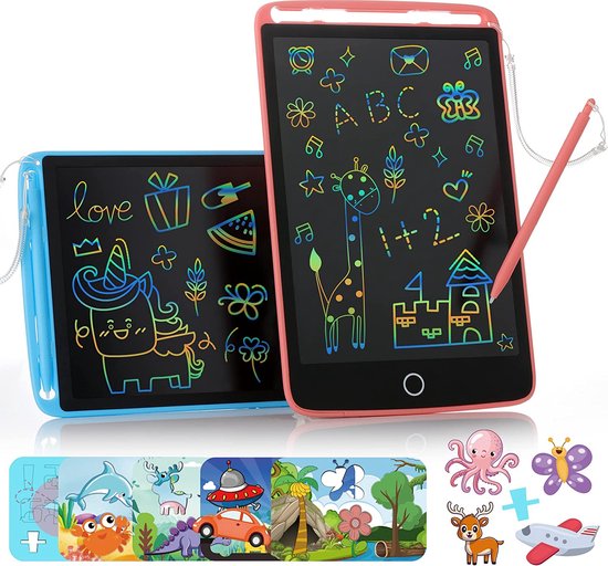 LCD schrijftablet - Speelgoed Voor onderweg - Tekenbord – LCD Schrijfboard – Speelgoedtablet van Merkloos