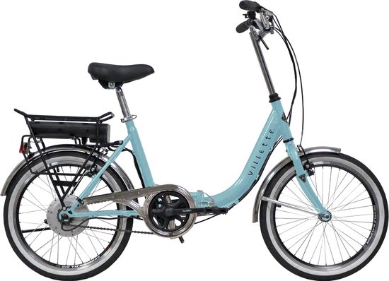 Le Balade, elektrische vouwfiets, 1 speed, blauw van Decathlon