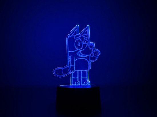 Ledlamp - Bluey - Nachtlamp - Met afstandsbediening van Bluey