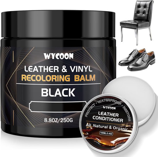 Leer Reparatie Kit - Leer Verf - Leer Herstellen - Snelle Droogtijd - 400 g - Zwart