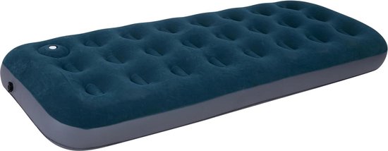 Lekvrij luchtbed met ingebouwde voetpomp - zachte pluche top - thuis kamperen reizen van Merkloos