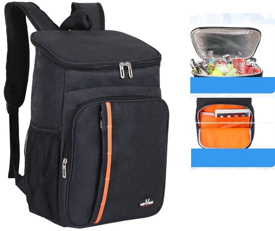 Lekvrije picknicktas- Outdoor koeltas – Koeltas– Lunchtas– Dik geïsoleerde rugzak– Lekvrije binnenvoering met grote capaciteit– Kampeerkoelrugzak– Geschikt voor strand, reizen en picknicks