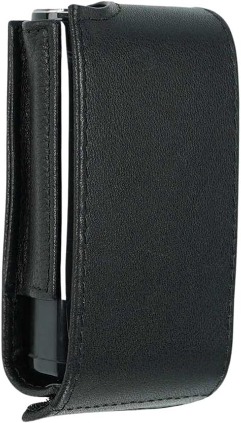 Leren tas voor insulinepomp - Geschikt voor MiniMed 600-serie en 780G - Draaibare riemclip en beschermholster - Zwart van La Belle Vie.