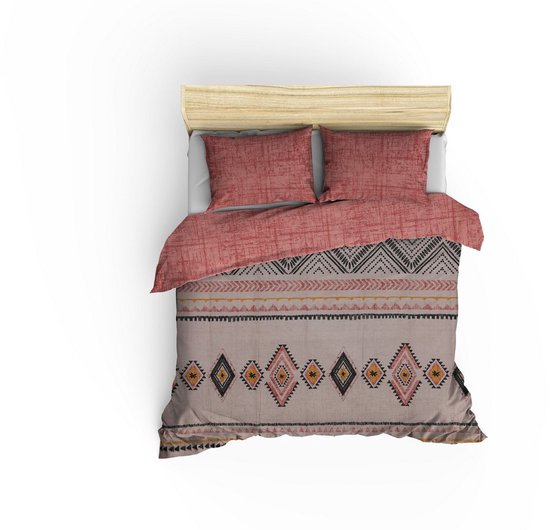 L'Essentiel Maison - Dekbedovertrek - Ranforce - Terracotta - 240x220