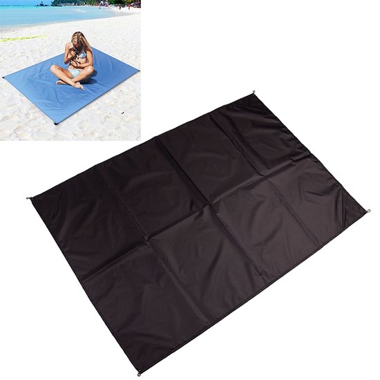 Let op type!! Outdoor Portable Waterproof Picnic Camping Mats Beach Blanket Mattress Mat 200cm*140cm(Black)