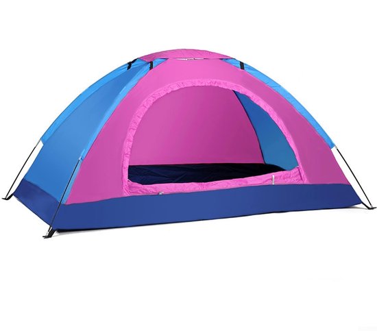 Lexorion Tent 1-2 Personen - Festival Tent - Kampeertent - Handmatige Tent voor 2 Personen - Lichtgewicht - Waterafstotend - Festival, Strand & Outdoor - 210D Oxford - Inclusief Draagtas & Muggengaas - Tentkleur Willekeurig van Lexor