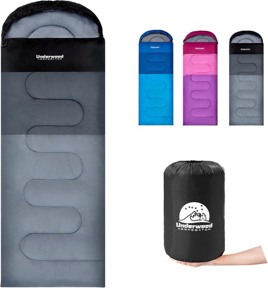 Lichte 3-Seizoenen Slaapzak - Compact en Waterdicht voor Kamperen en Backpacken