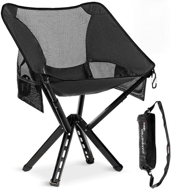 Lichte Draagbare Campingstoel - Aluminium Frame, Snel Opzetten, Compact Vouwen, Ideaal voor Kamperen, Wandelen, Strand