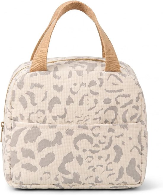 Lichte en compacte geïsoleerde koelbox van 6L voor lunch, ideaal voor werk, school en picknicks in beige